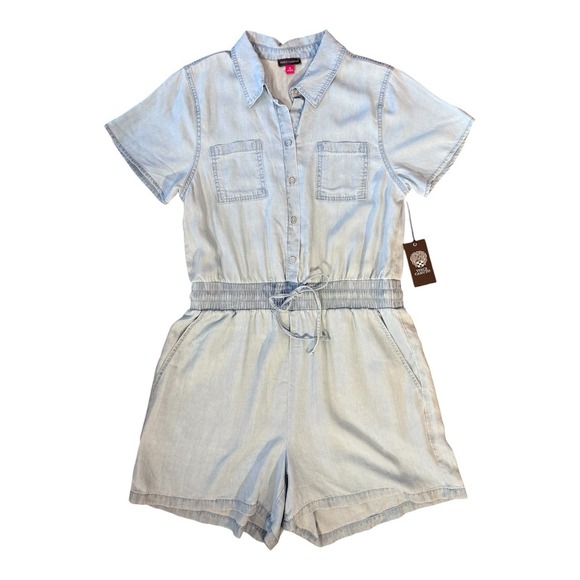 Vince Camuto Pants - New with Tags Vince Camuto Blue Lightweight‎ Lyocell Romper Women's Size Medium
